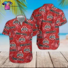 Ohio State Buckeyes Full Printing Hawaiian Shirt