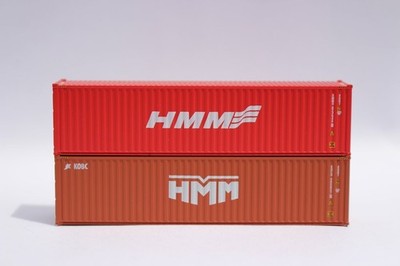 Jacksonville Terminal JTC ~ N Scale ~ 40' High Cube Containers ~ HMM ~ 405805