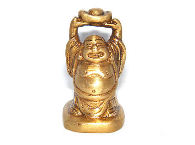 CHINESISCHE GLÜCKSBUDDHAS AUS MESSING  4 DESIGNS BUDDHA STATUE GLÜCK CHINA