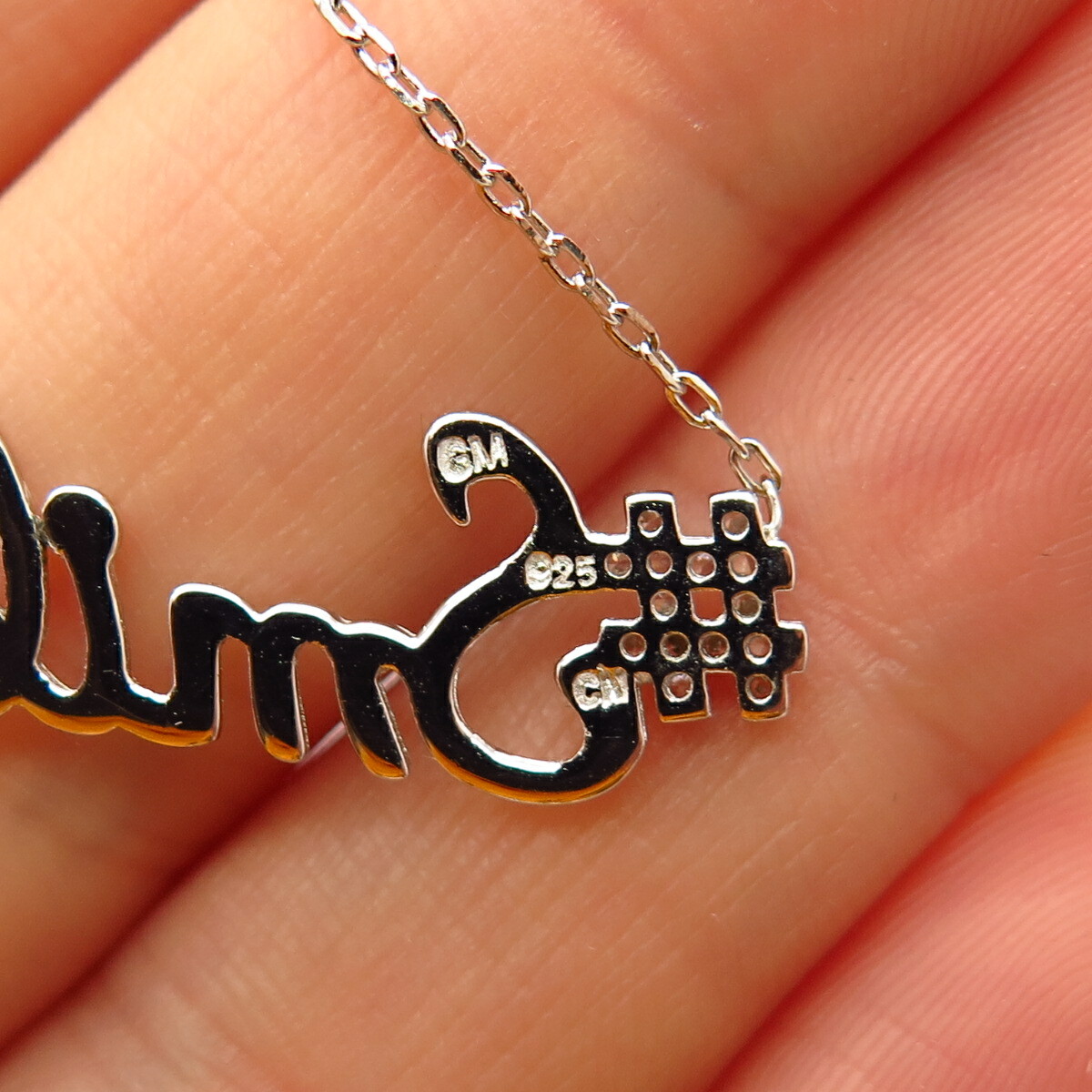 925 Sterling Silver C Z 