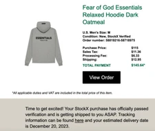 Fear of God Essentials relaxed hoodie dark oatmeal