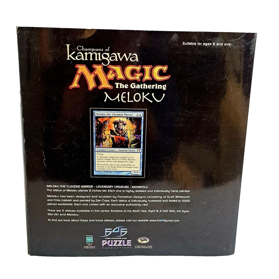 F4F Magic The Gathering Campioni Di Kamigawa Statua Meloku MISB NUOVO & OVP ! - Immagine 3 di 4