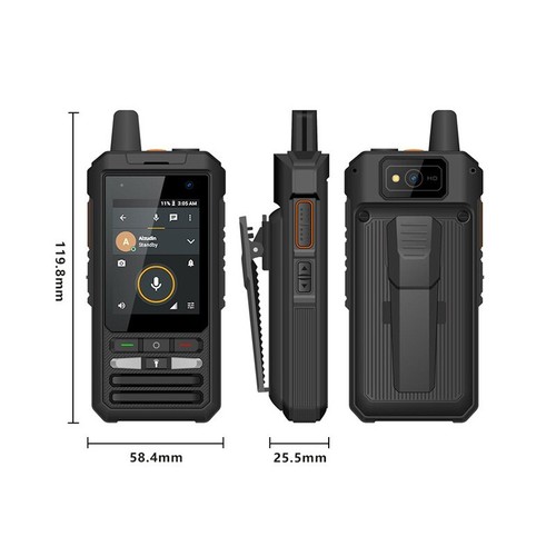 UNIWA F80S Android 4G Zello Walkie Talkie Smart Phone Real PTT POC Waterproof - Picture 5 of 9