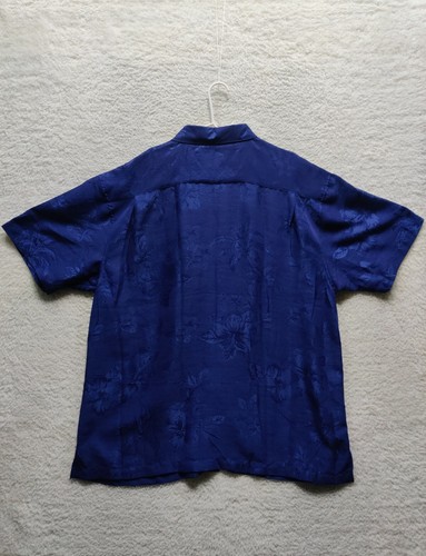 Bahama Bay Club Hembership Herren Relaxed Fit blau Blumen Hemd Größe 2XL - Bild 2 von 9