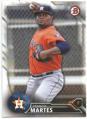 Francis Martes Houston Astros 2016 Bowman Draft