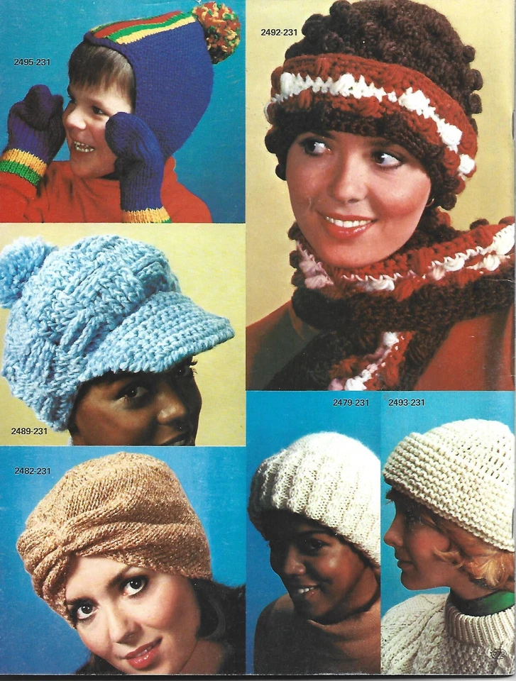 Hats Scarves & Mittens - Crochet/Knitting Instruction Booklet - Image 2 of 4