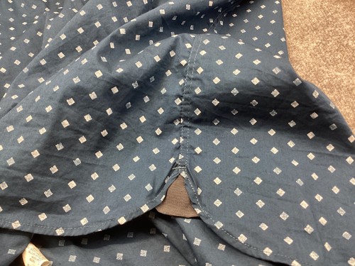 Van Heusen Dress Shirt Mens 17 17 1/2 X-Large Slim Fit Never Tuck Button Up - Picture 10 of 11