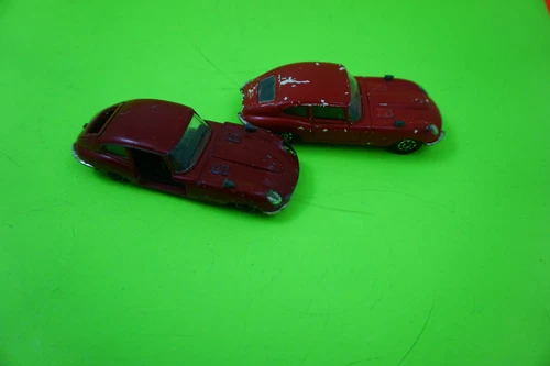 TWO (2) Corgi Toys Jaguar E Type Red Restoration and NICE