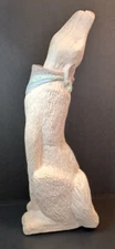 Howling Coyote Ceramic Figurine Southwestern Décor 15.5" Tall