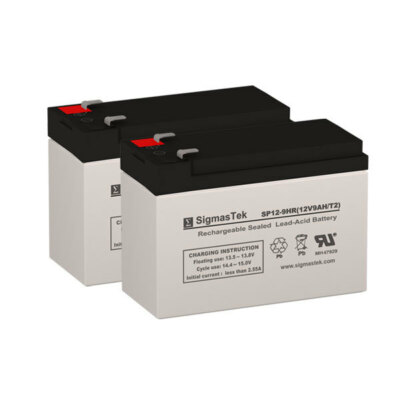 12V 9AH SLA Batteries (Replaces: UB1290, PX12090, PE12V (2x 12V 9AH T2)