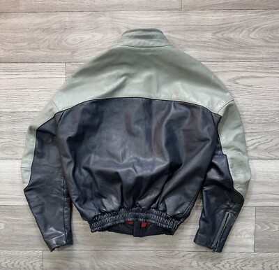ジャケット・アウター 80s BMW MOTORCYCLE LEATHER JACKET Vintage 80s BMW Motorcycle Jacket Motorrad Leather Size 58 D