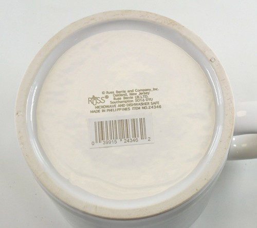 Taza grande de cerámica Russ Berrie 2002 30 cumpleaños entrando segunda taza infantil - Imagen 4 de 4