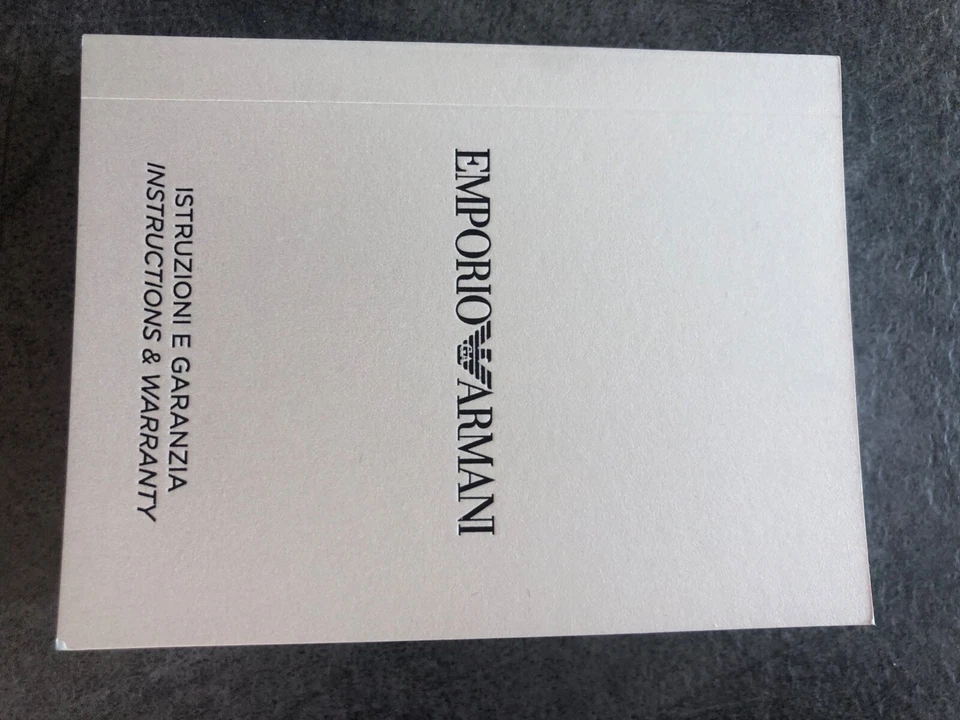 Emporio Armani AR2448 46mm Cassa Argento in Acciaio Inox Cinturino Argento in... - Immagine 4 di 4