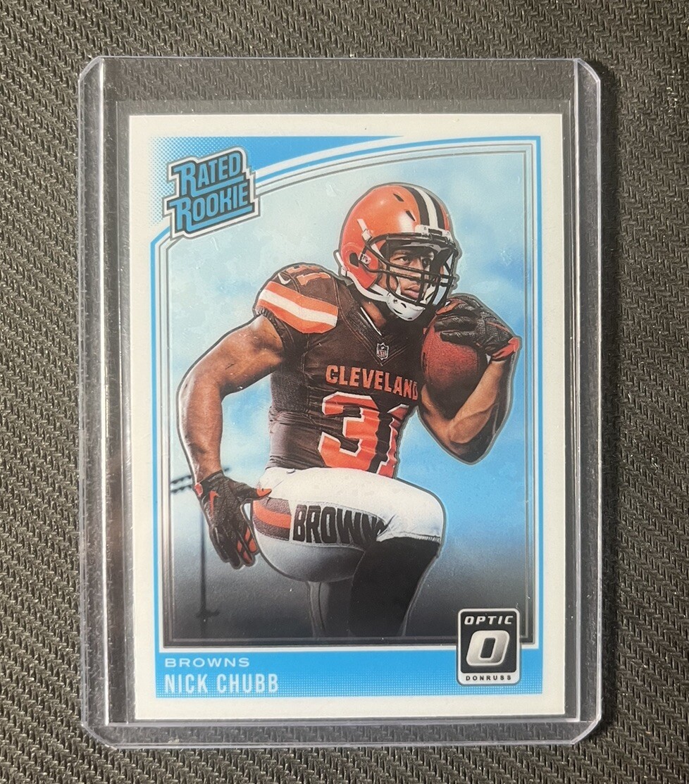 2018 Panini Donruss Optic Nick Chubb Rated Rookie RC Browns #158