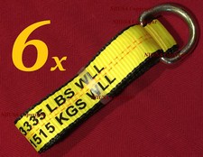 6x 8 Lasso Straps Wrecker Car Hauler Truck Tow Dolly Tire Wheel Tie Down Strap