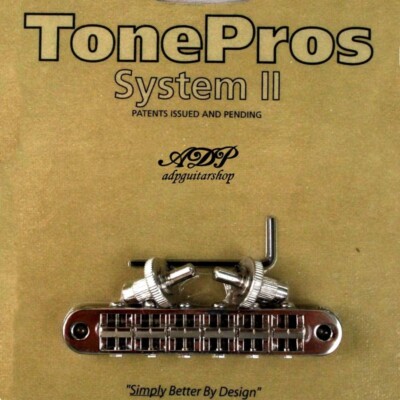 TonePros T3BP-N bridge Standard Les Bridge Small Posts Notched Saddles ...