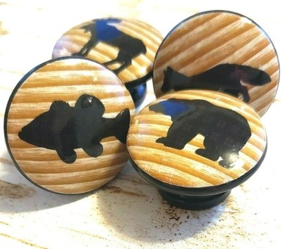 Handmade 1 5 Wildlife Animal Knobs Set Of 4 Knob Drawer Pulls