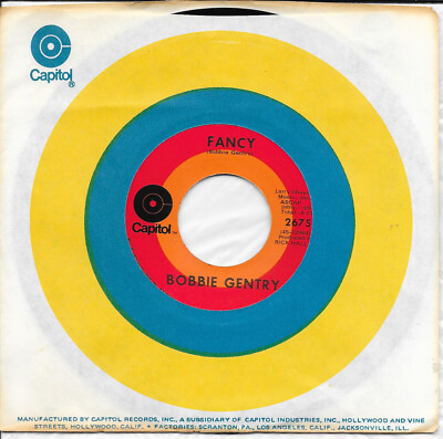 Bobbie Gentry Fancy #31 on the Billboard Hot 100 in 1970 reba 45 rpm record