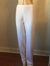 NWT St. John Collection white nouveau knit Pants women's size s fits 4/6