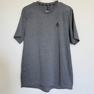Adidas Grey Short Sleeve Workout Casual T-shirt Size Large