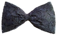 Very Nice 4" Black Bow Hair Clip