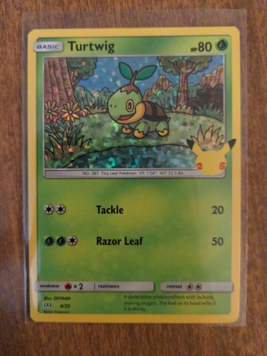 turtwig pokemon card mcdonalds 4/25 Holo (McDonalds Collection 2021) + 1x TitanCards Toploader Toys & Games The item available is listed in the Title Turtwig Holo - McDonald's Collection
