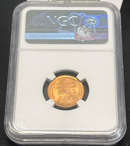 1941-S LINCOLN WHEAT CENT NGC MS66 RED ACTUAL COIN #F1899 - Picture 4 of 4