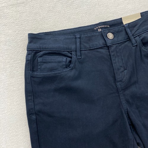 GH Bass Pants Women's 4 Skinny Fit Dark Blue Stretch Fabric Low Rise 5 Pocket - 第 3/13 張圖片