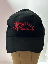 Fireball Cinnamon Whiskey Brand Black Ball Hat Cap Unisex Adjustable Cotton