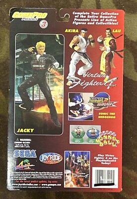 2002 Sega Virtua Fighter 4 Jacky Action Figure By GamePro Black 7