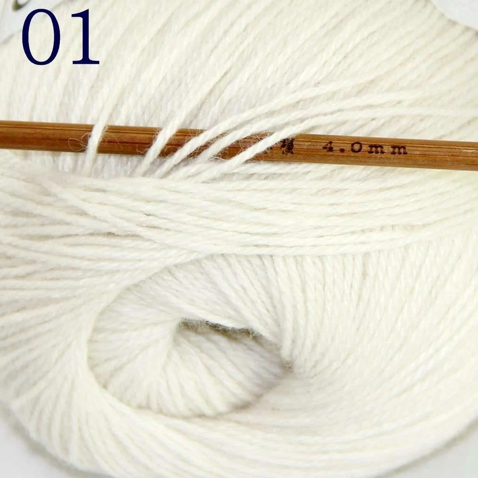 AIPYARN 8 bolas X50 g suave súper fino sable cachemir ganchillo hilo tejido a mano 01 Foto 4 de 4