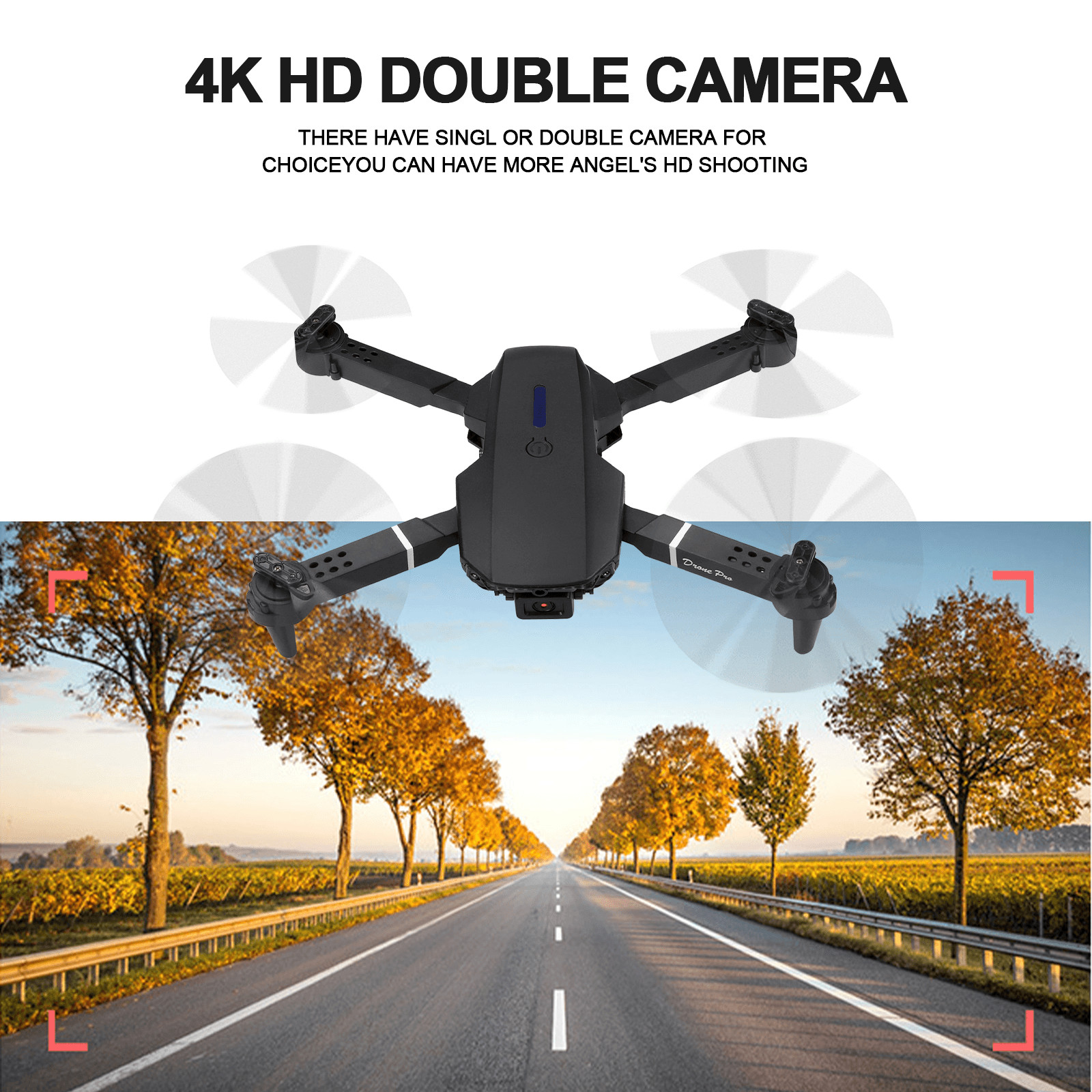 RC Drone 4K WiFi FPV with HD Camera 40Mins Flight Time Obstacle