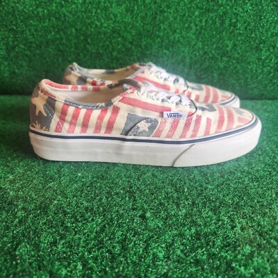VANS VAN DOREN American Flag USA Retro Stars Stripes Shoes Size