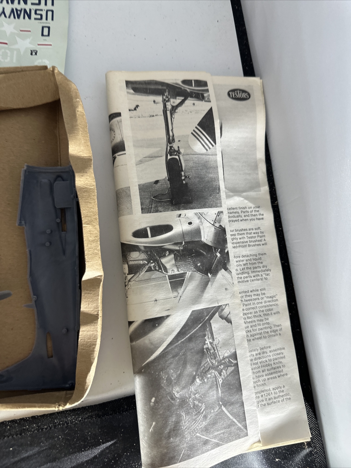 Vintage Testors F8F-2 Bearcat 1:48 Scale Model Airplane kit #519 See ...