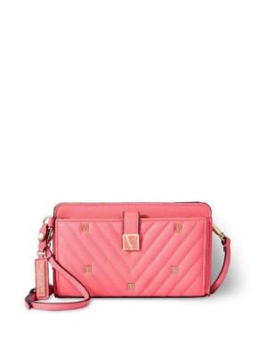 Victoria's Secret Signature V Shoulder Crossbody Bag -All in Hot