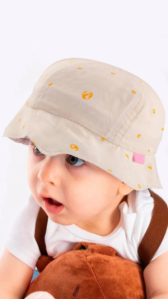 Sombrero estampado para bebés, sombrero de verano Fedora para niños para 4-8 años, gorra cubo para bebé niño Foto 2 de 4