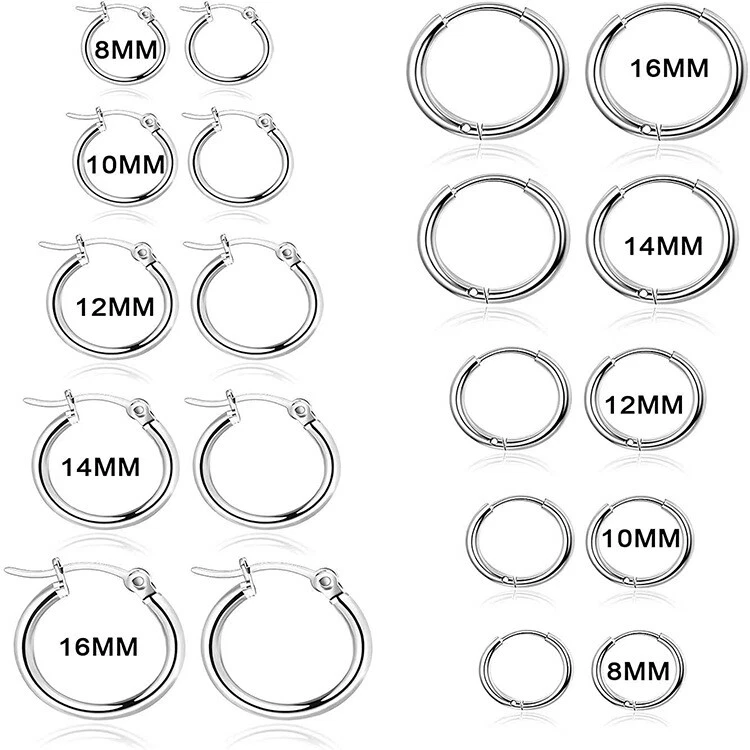 Different types of hoop best sale earrings
