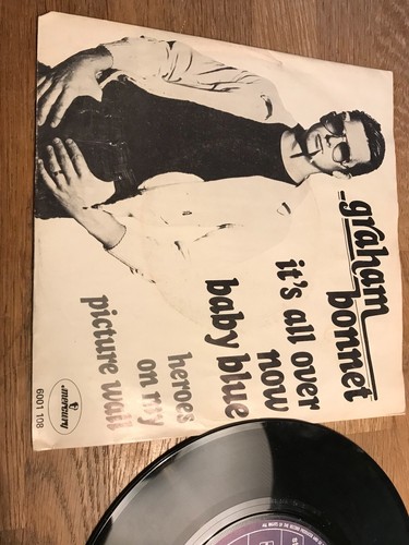 GRAHAM BONNET "IT´S ALL OVER NOW BABY BLUE" BOB DYLAN 1977 MERCURY RECORDS DUTCH - Picture 1 of 12