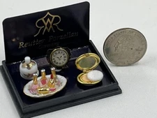 Dollhouse Miniature Makeup Tray Set Reutter Porcelain 1:12 B198 Dollys Gallery