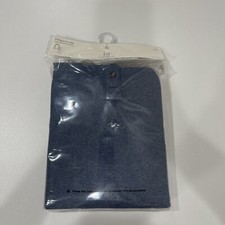 Gap Kids Organic Cotton Henley PJ Set Blue Heather 14