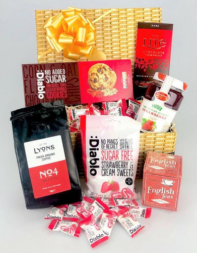 Cesta de Azúcar Añadida Regalo Chocolate Dulces Diabéticos Pascua Día del Padre Regalo - Imagen 4 de 4