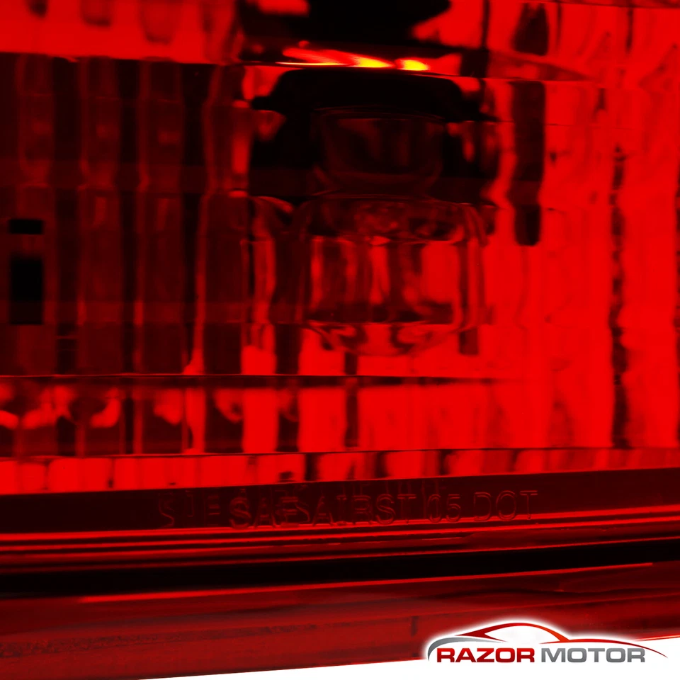 1999-2002 For Mitsubishi Mirage DE/LS/ES 2/4DR Red Clear LED Tail Lights Lamps - Image 4 of 4