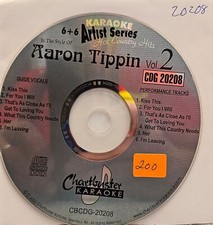 20208 AARON TIPPIN    CHARTBUSTER  KARAOKE CDG DISC
