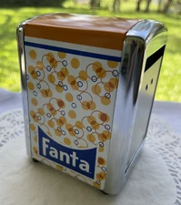 Retro Diner Napkin Dispenser Holder FANTA Orange Soda ~ Metal ~ Repro