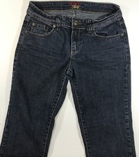 Bongo Stretch Bootcut 7 Pre Owned Blue Jeans Womens