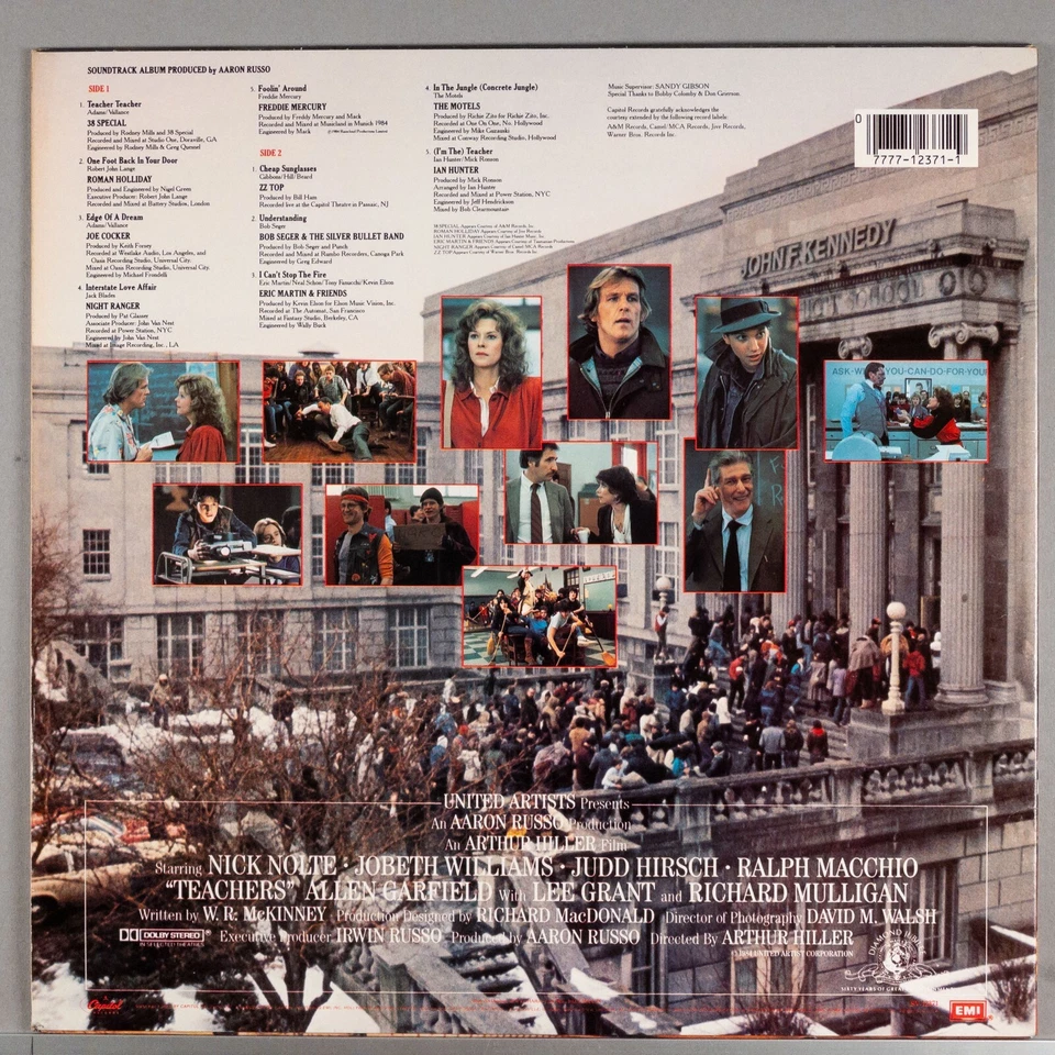TEACHERS Original Soundtrack 1984 LP Vinyl Record Album : EX/EX SV-12371 - Imagem 3 de 4