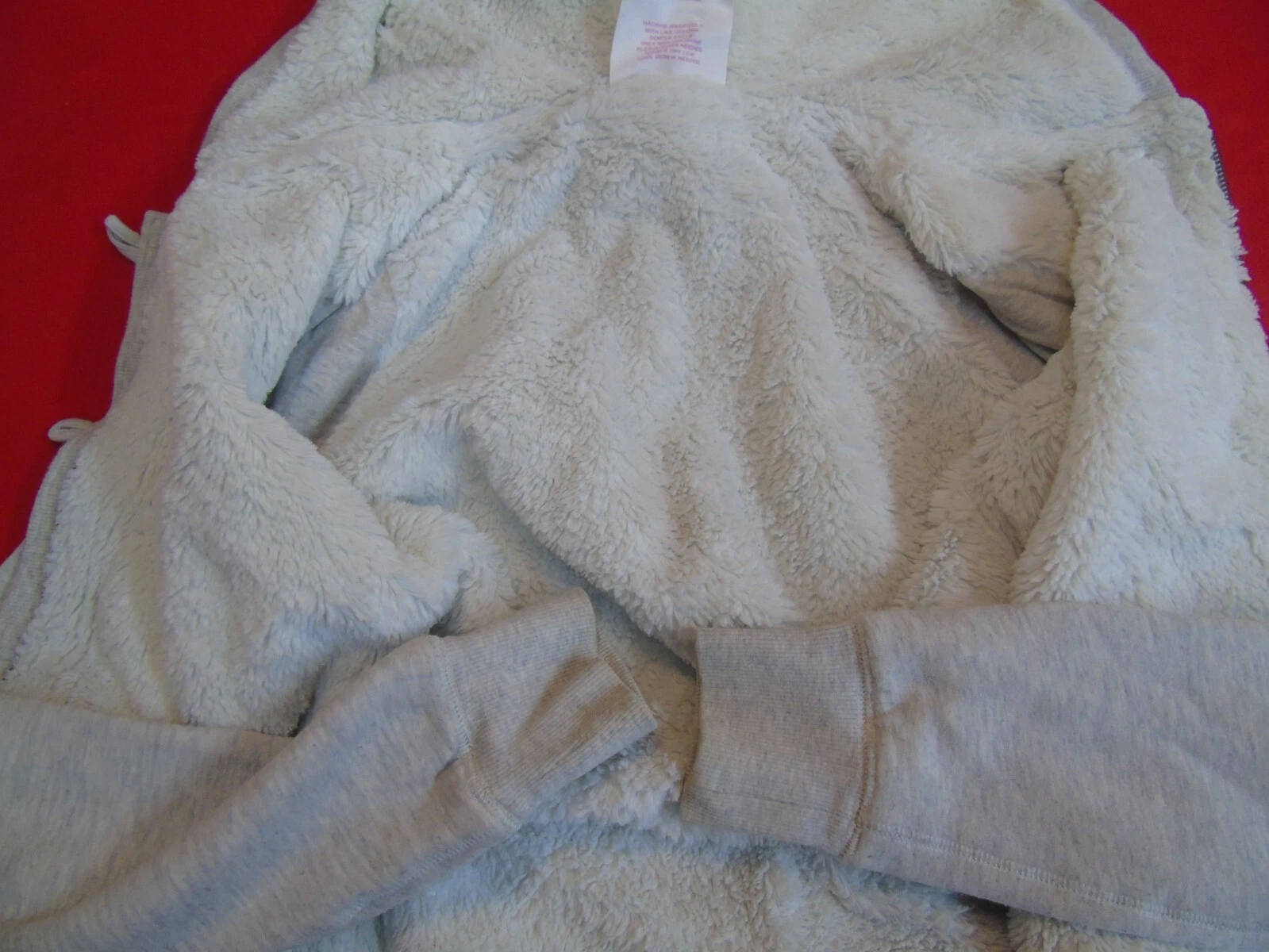 UNDERCOVER Victoria's Secret rosa felpa con cappuccio bottoni davanti grigio "Live Pink" taglia M Medium