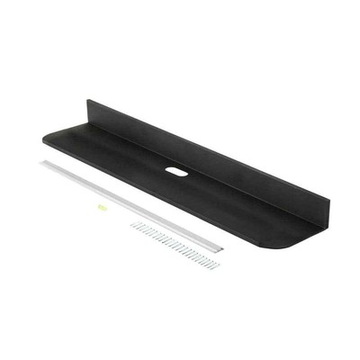6.125 in. D x 42 in. Black Reversible No Stud Sound Bar Shelf