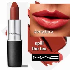 Mac 130 Spill the Tea Amplified Creme Lipstick 0.1 oz Full Size New in Box