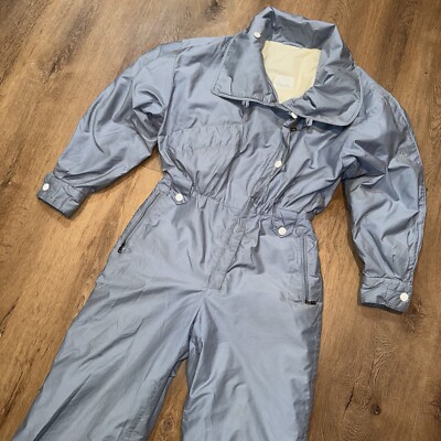 Bogner Ski Suit Womens One Piece Snowsuit Snow Bib Jumpsuit Vintage 70s 80s 12
